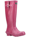 Cotswold Windsor Buckle Strap Rubber Wellingtons in Berry #colour_berry