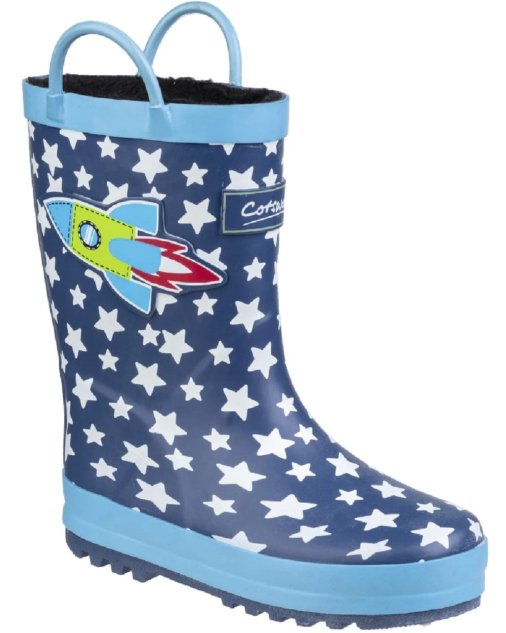 Cotswold Kids Sprinkle Wellington Boots in Dark Blue