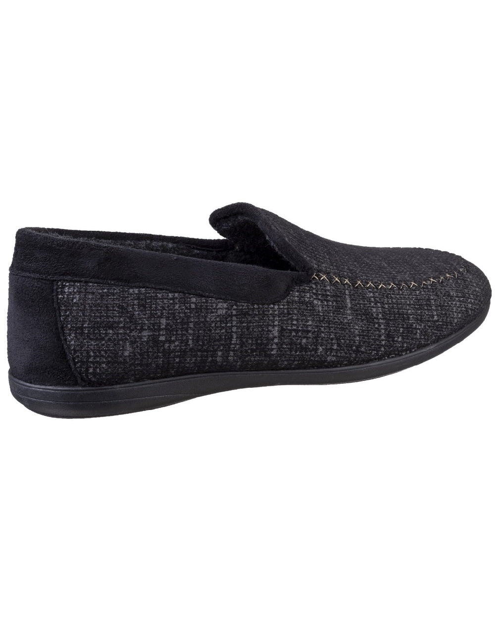 Cotswold Mens Stanley Loafer Slippers in Black