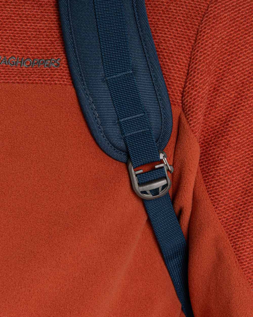 Blue Stone coloured Craghoppers 16L Kiwi Classic Rolltop II Backpack on white background