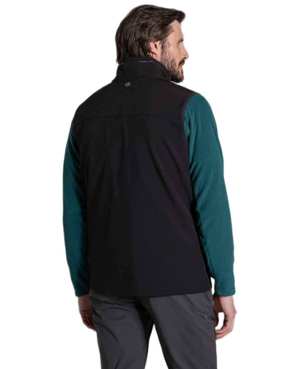 Black Coloured Craghoppers Altis Vest on white background