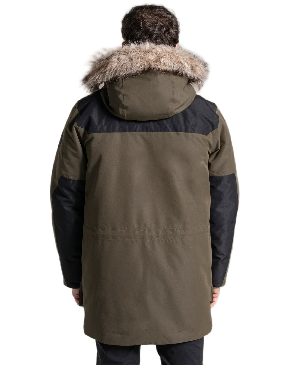 Woodland Green Coloured Craghoppers Bishorn Insulated Jacket on white background