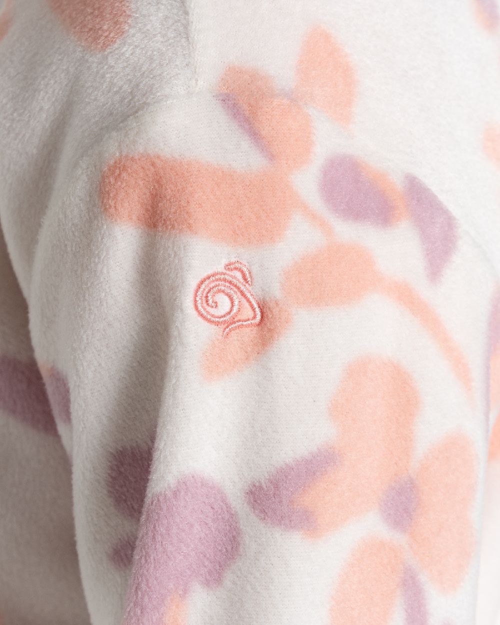 Seasalt Print Coloured Craghoppers Childrens Bachas Half Zip Fleece on white background