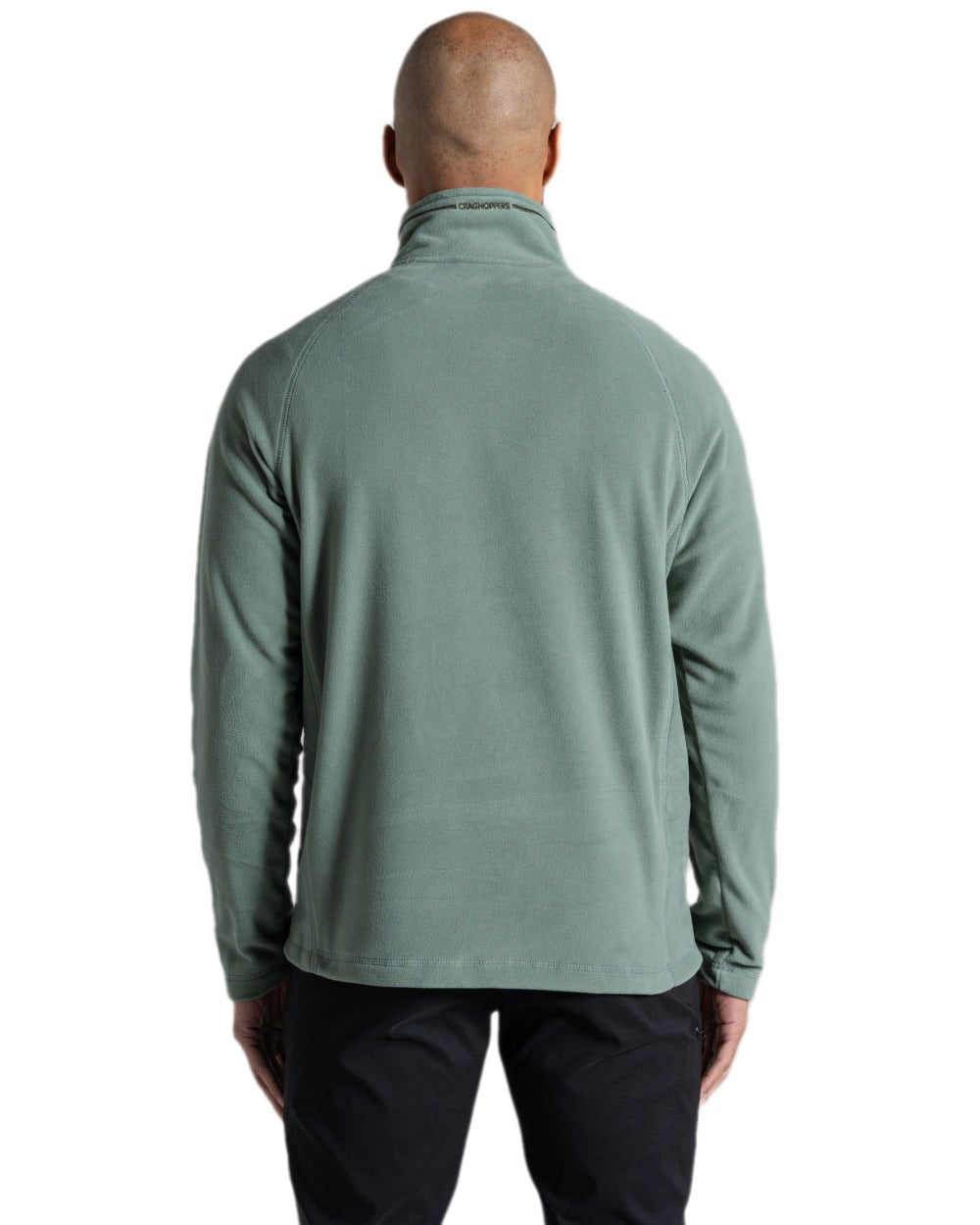 Laurel Green Coloured Craghoppers Corey VI Half Zip Fleece on white background