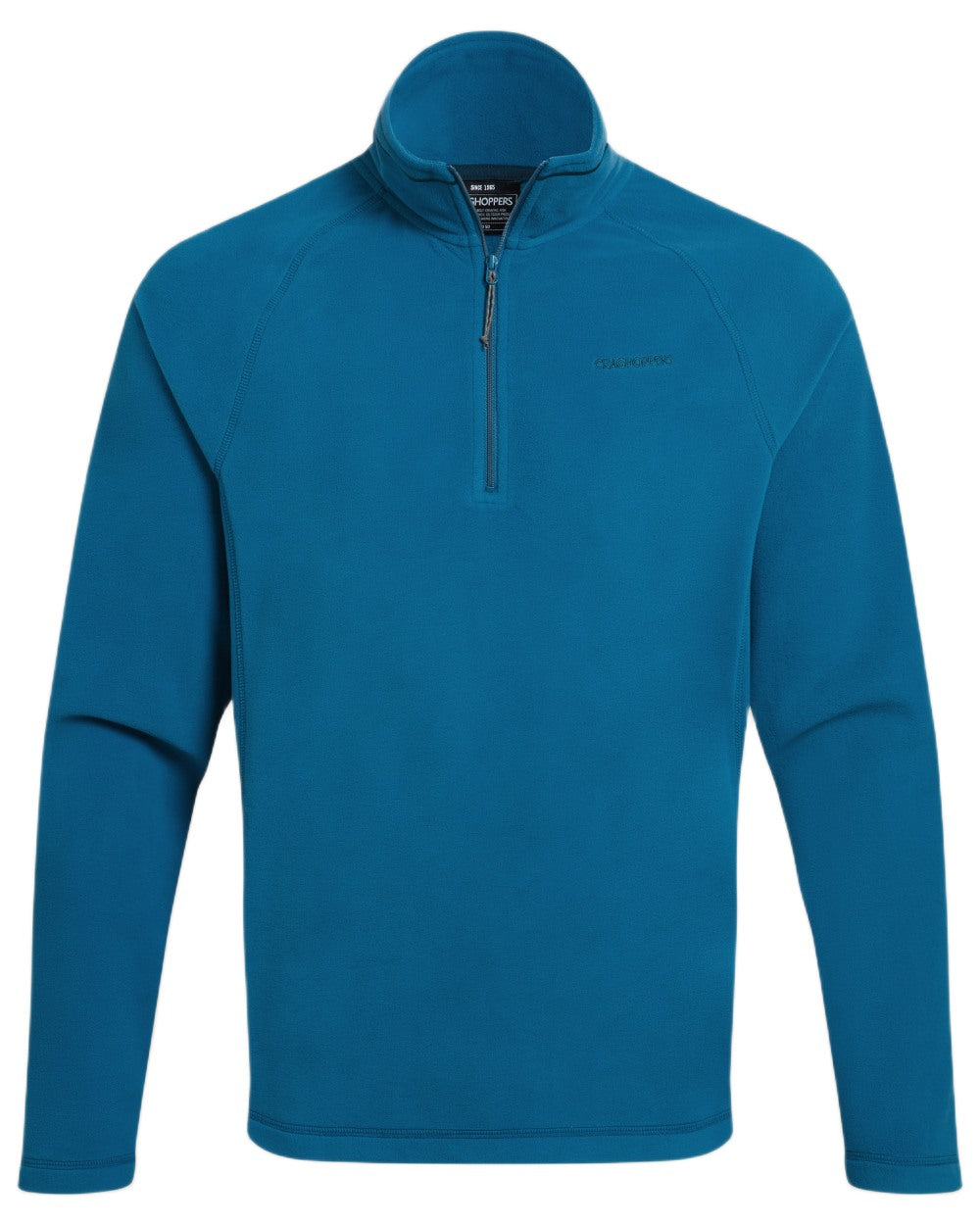 River Blue Coloured Craghoppers Corey VI Half Zip Fleece on white background