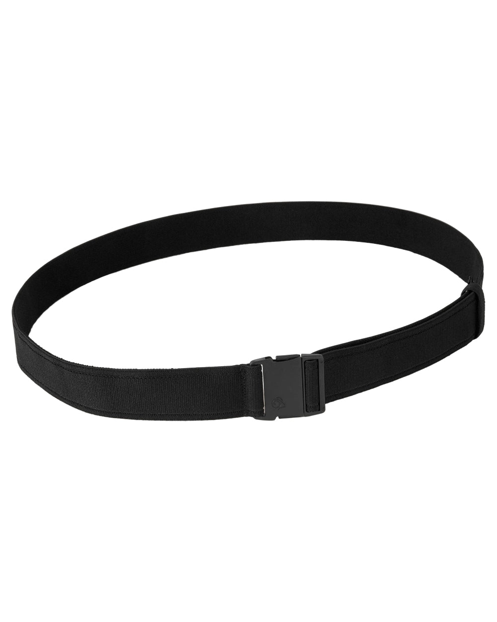 Black coloured Craghoppers Kiwi Stretch Belt on white background