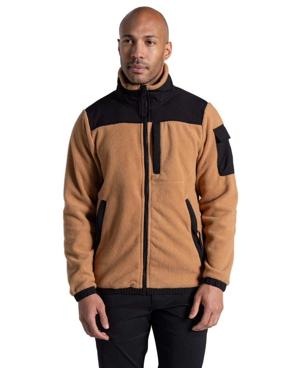 Boulder coloured Craghoppers Mens Braefell Jacket on white background
