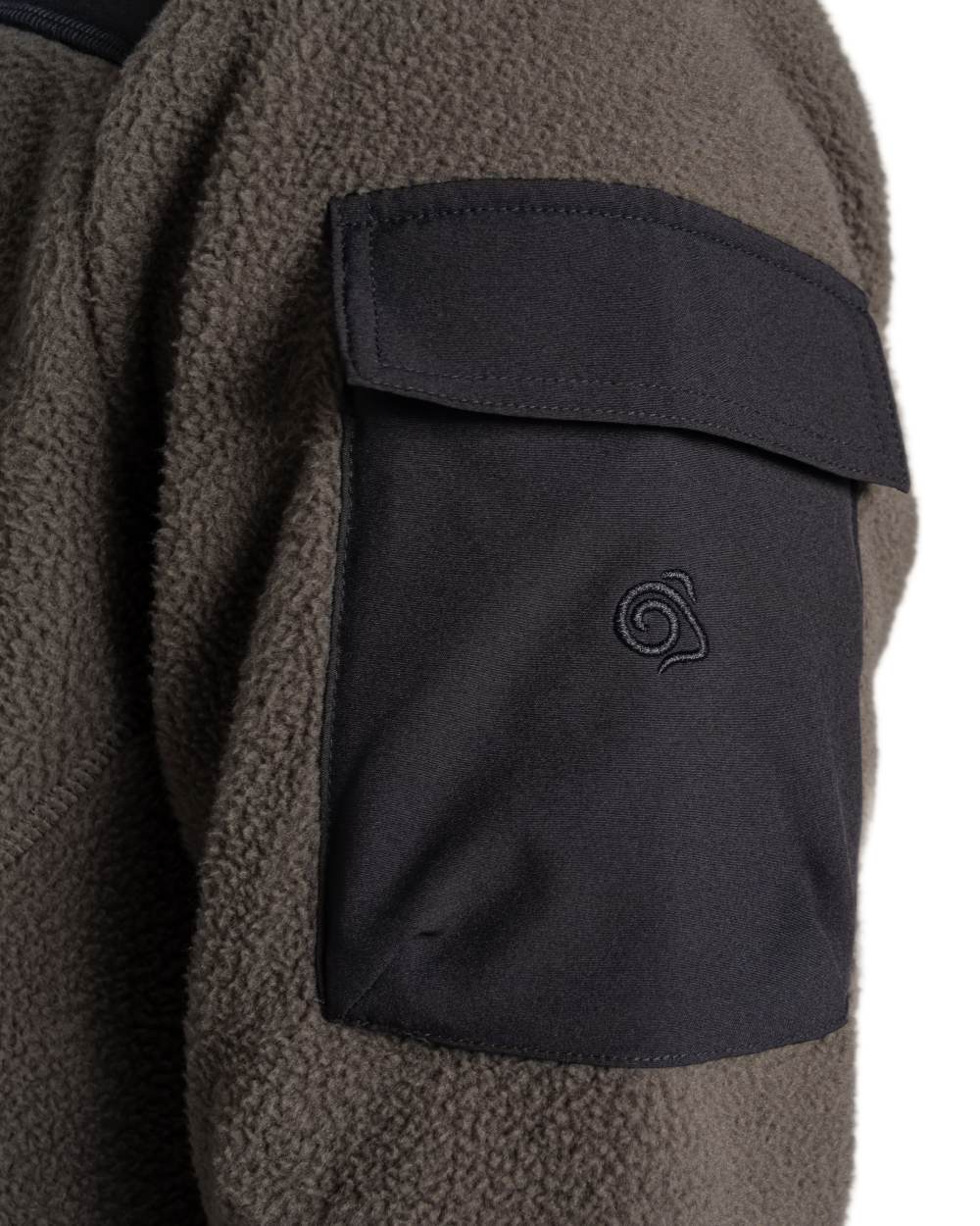 Woodland Green coloured Craghoppers Mens Braefell Jacket on white background