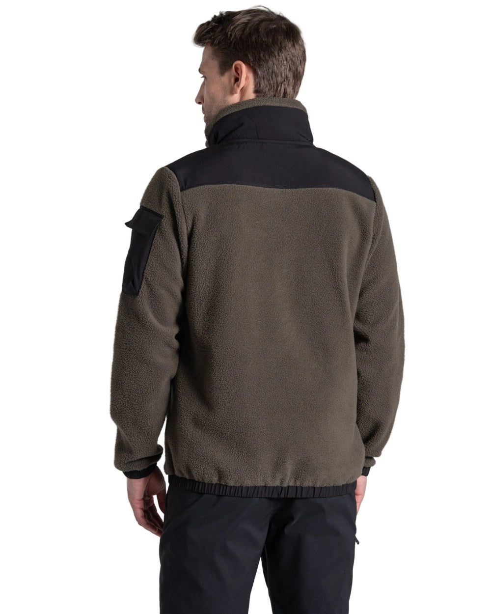 Woodland Green coloured Craghoppers Mens Braefell Jacket on white background