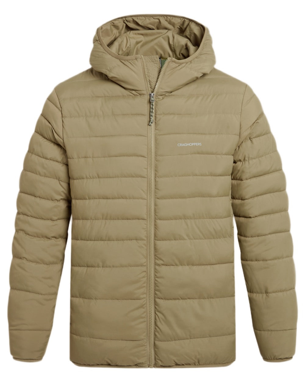 Cardamon Coloured Craghoppers Mens Compresslite IX Hooded Insulating Jacket on white background