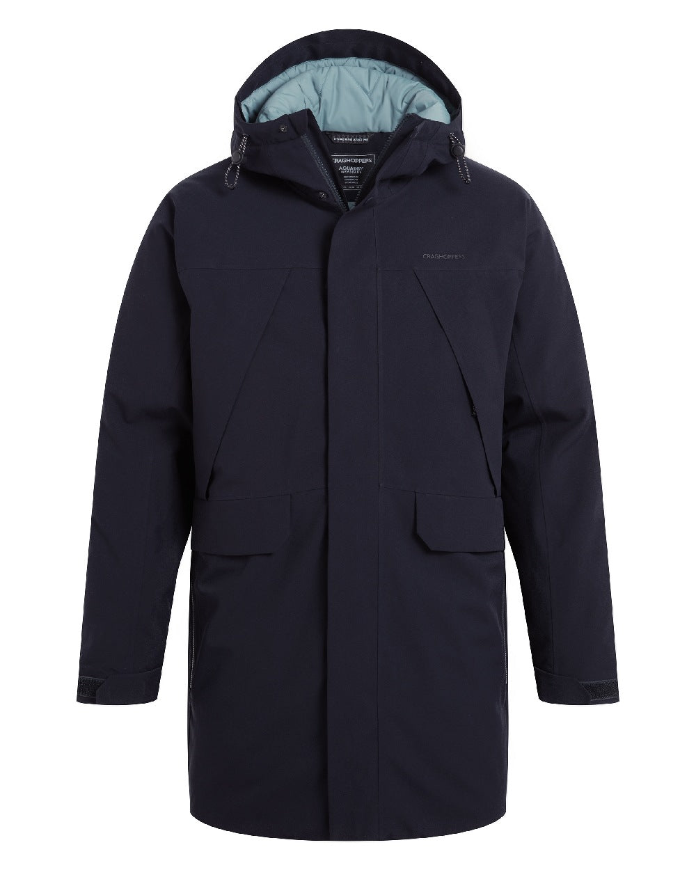 Dark Navy Coloured Craghoppers Mens Grisedale Thermic Jacket on white background