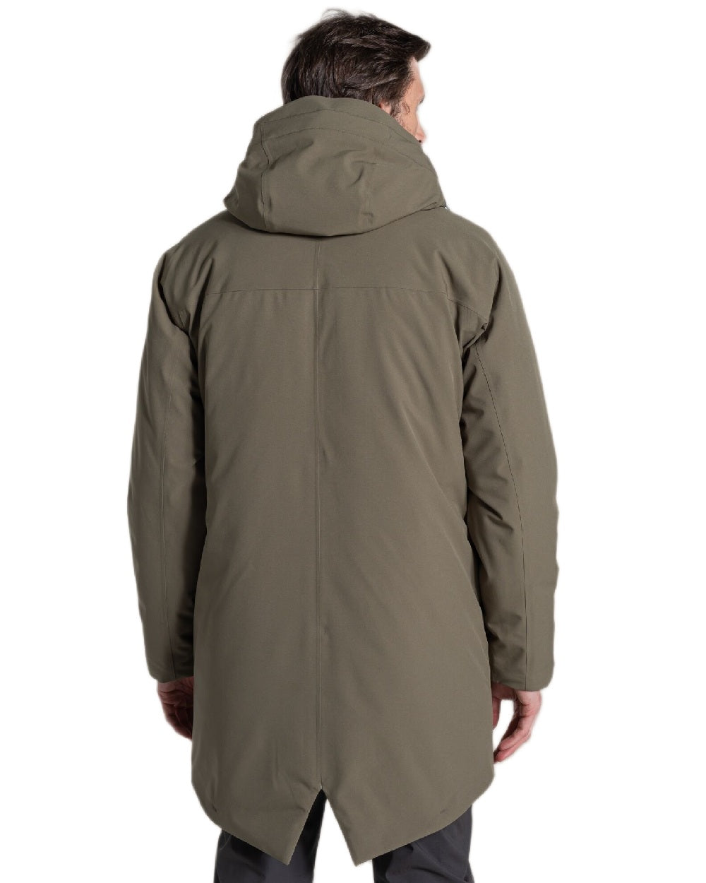 Wild Olive Coloured Craghoppers Mens Grisedale Thermic Jacket on white background