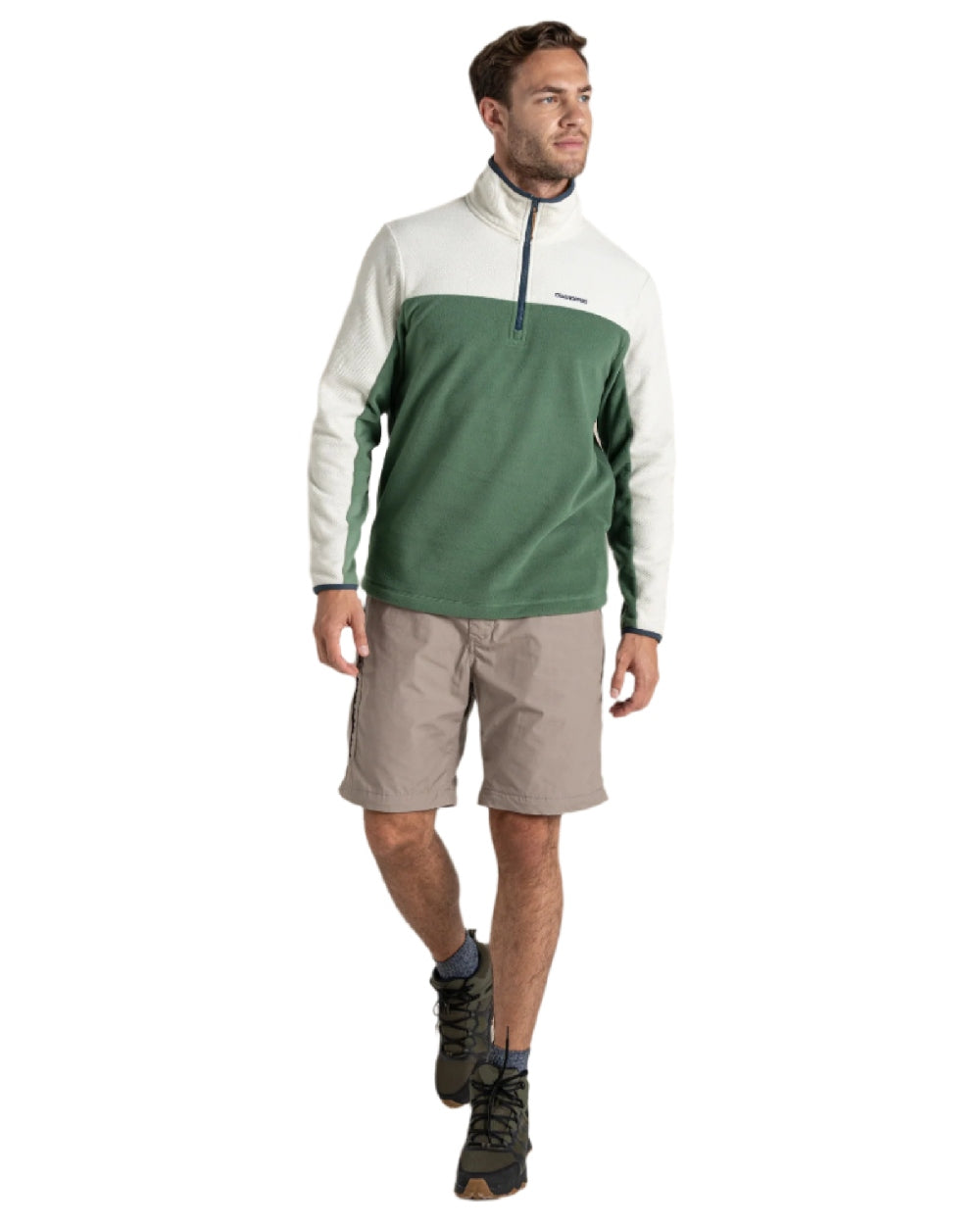 Beach Coloured Craghoppers Mens Kiwi Convertible Trousers on white background