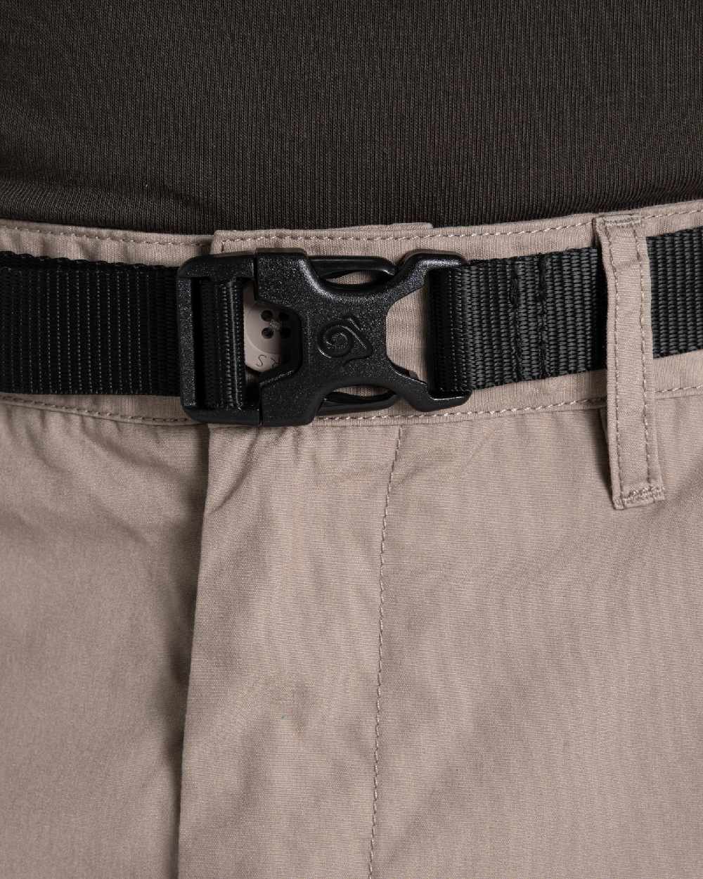 Beach Coloured Craghoppers Mens Kiwi Convertible Trousers on white background