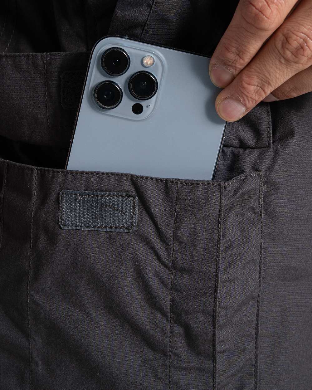 Black Pepper Coloured Craghoppers Mens Kiwi Convertible Trousers on white background