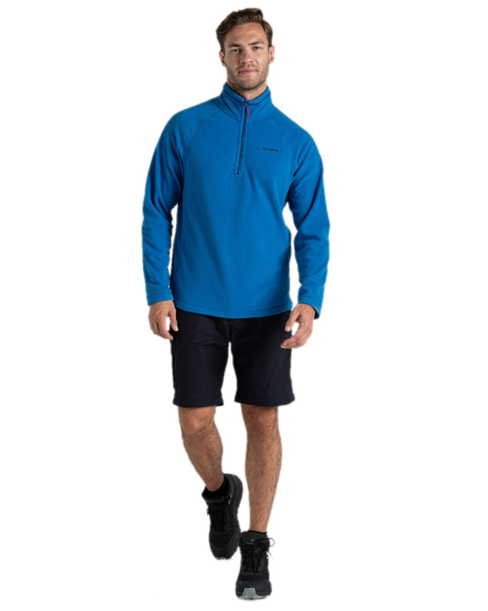 Dark Navy Coloured Craghoppers Mens Kiwi Convertible Trousers on white background