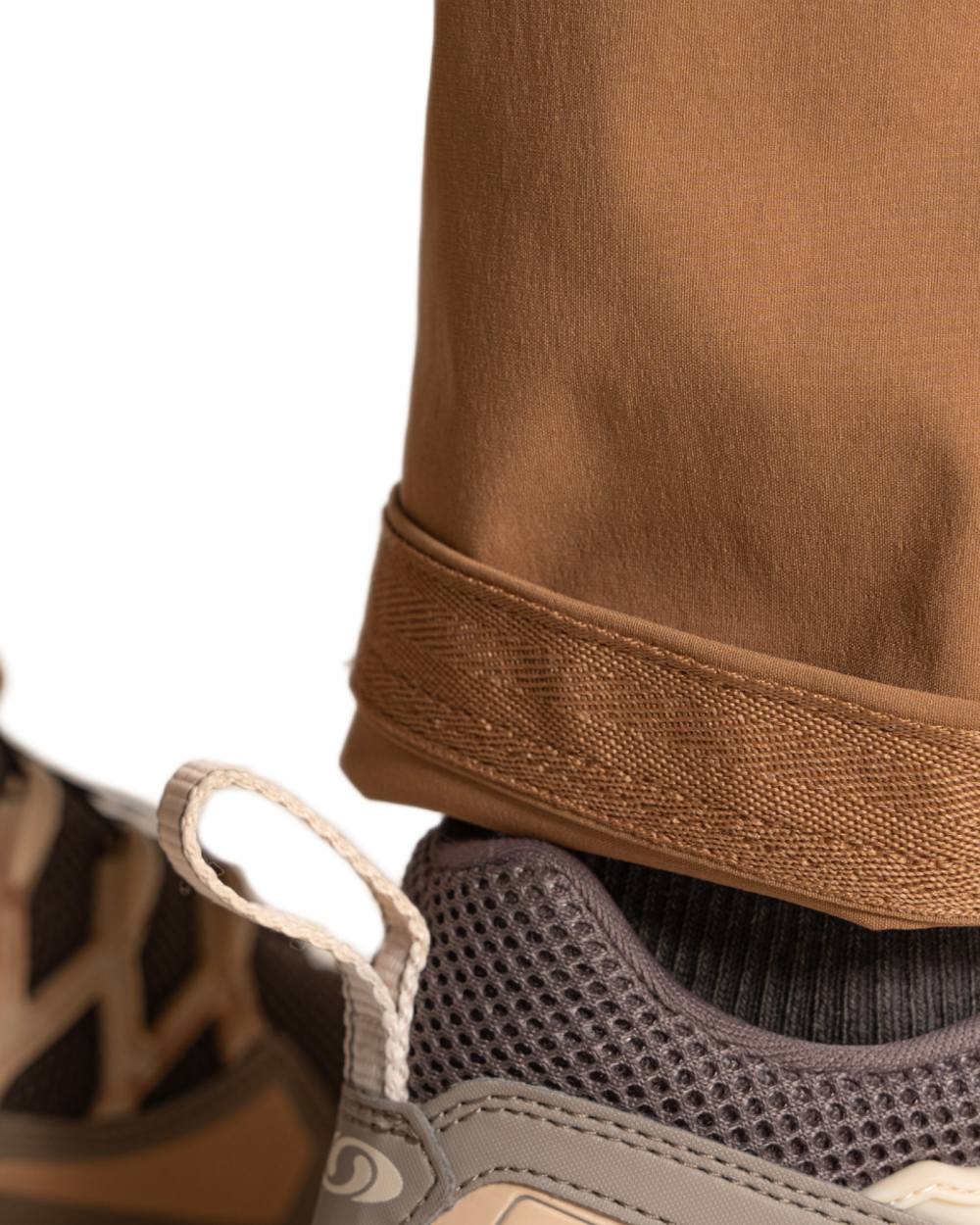 Boulder coloured Craghoppers Mens Kiwi Pro Cargo Trousers on white background