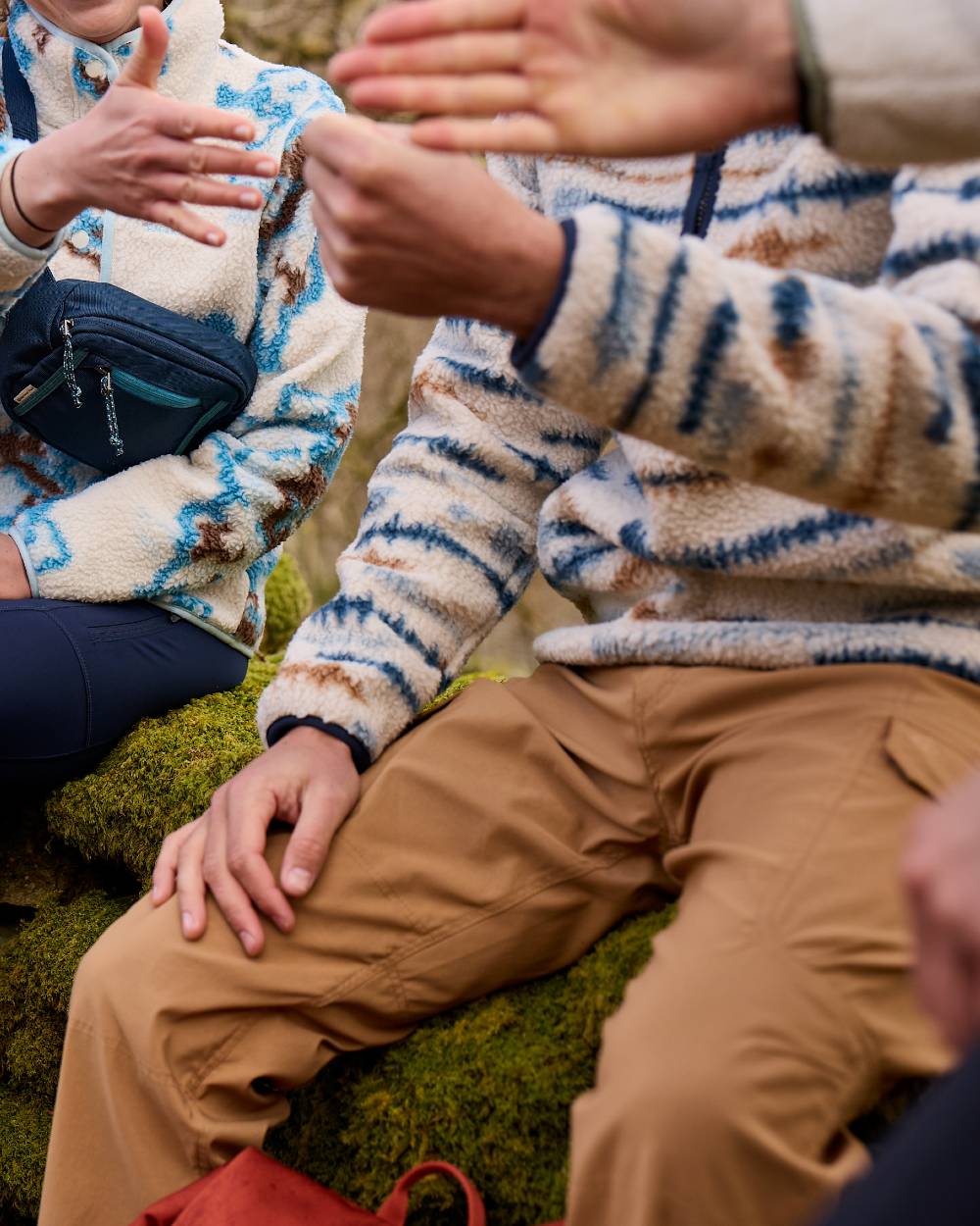 Boulder coloured Craghoppers Mens Kiwi Pro Cargo Trousers on mountain background