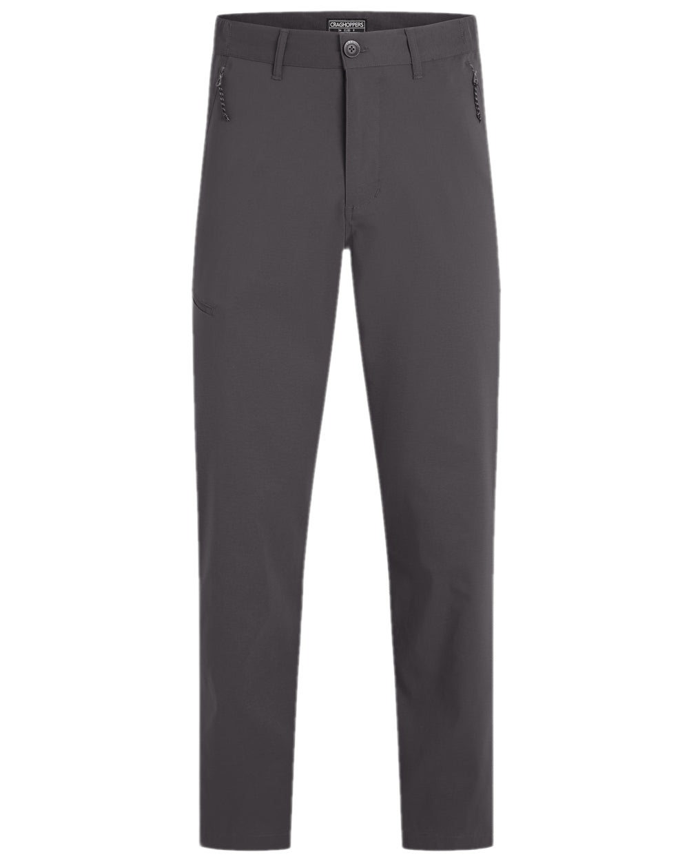 Dark Lead Coloured Craghoppers Mens Kiwi Pro III Trouser on white background