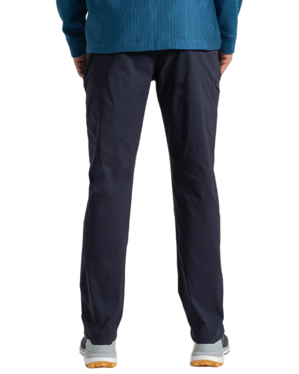 Dark Navy Coloured Craghoppers Mens Kiwi Pro III Trouser on white background