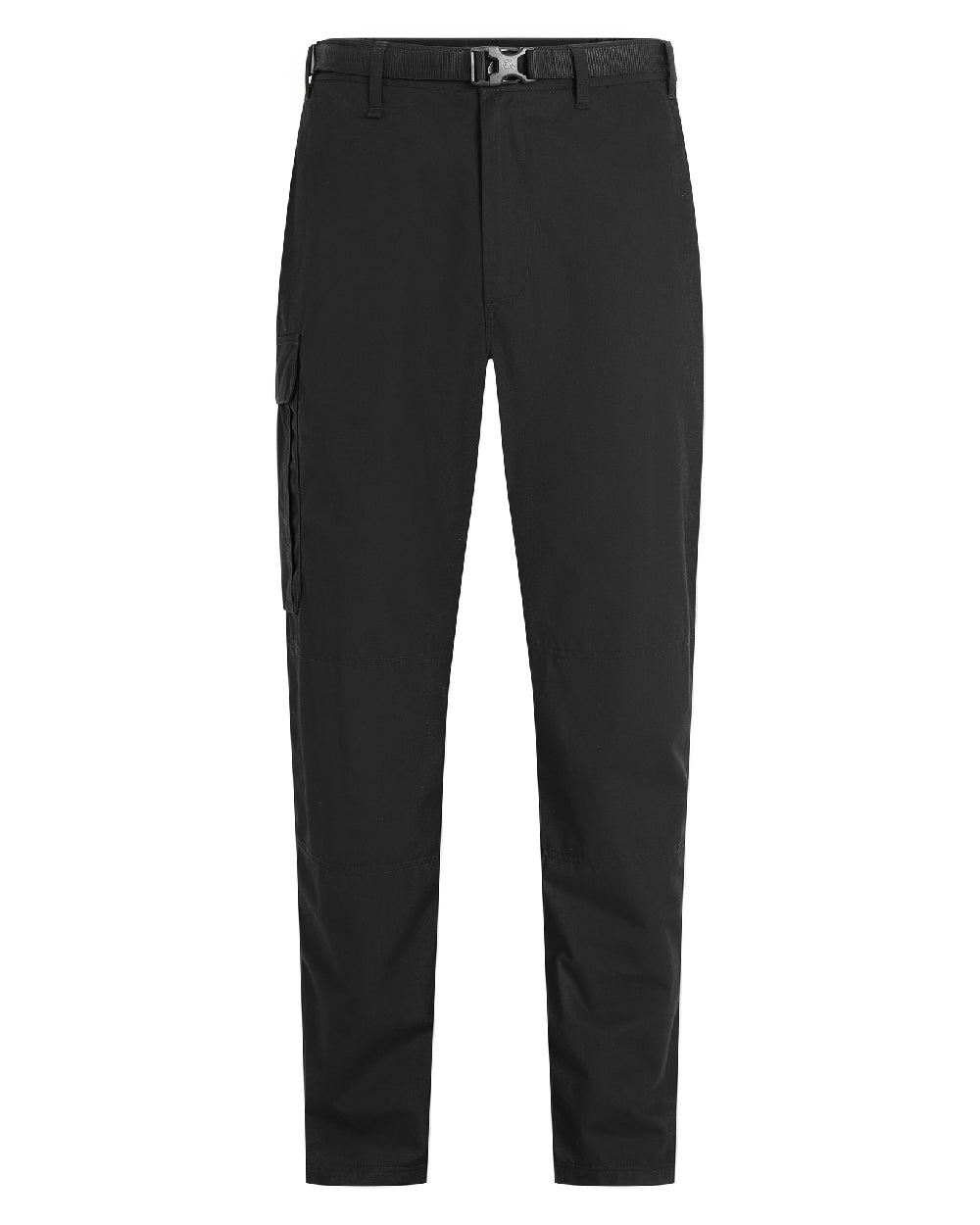 Black Coloured Craghoppers Mens Kiwi Thermo Trouser on white background