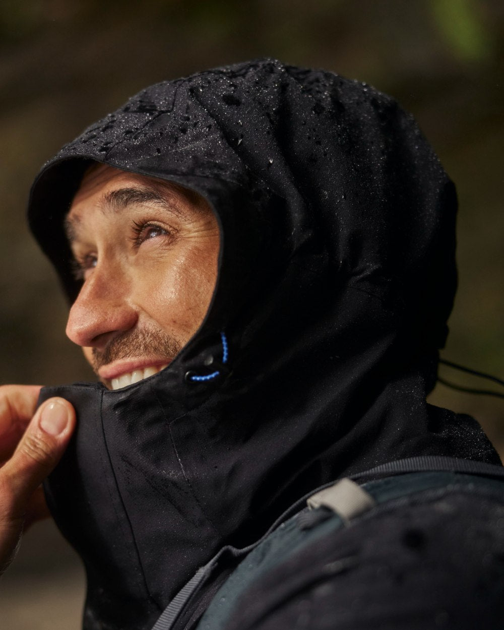 Dark Iron Coloured Craghoppers Mens Lorton II Waterproof Jacket on Outdoor Background