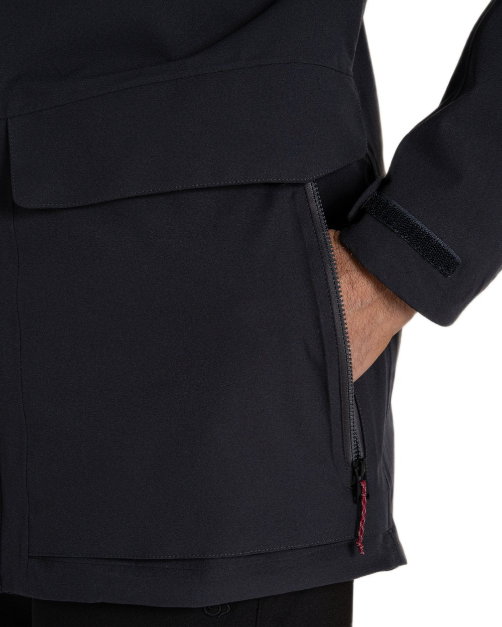 Dark Iron Coloured Craghoppers Mens Lorton II Waterproof Jacket on White Background