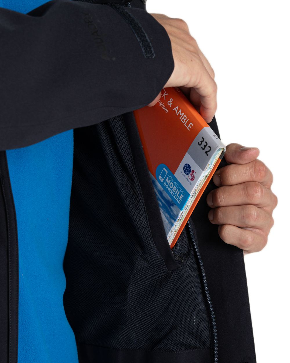 Dark Navy coloured Craghoppers Mens Lorton II Waterproof Jacket on white background