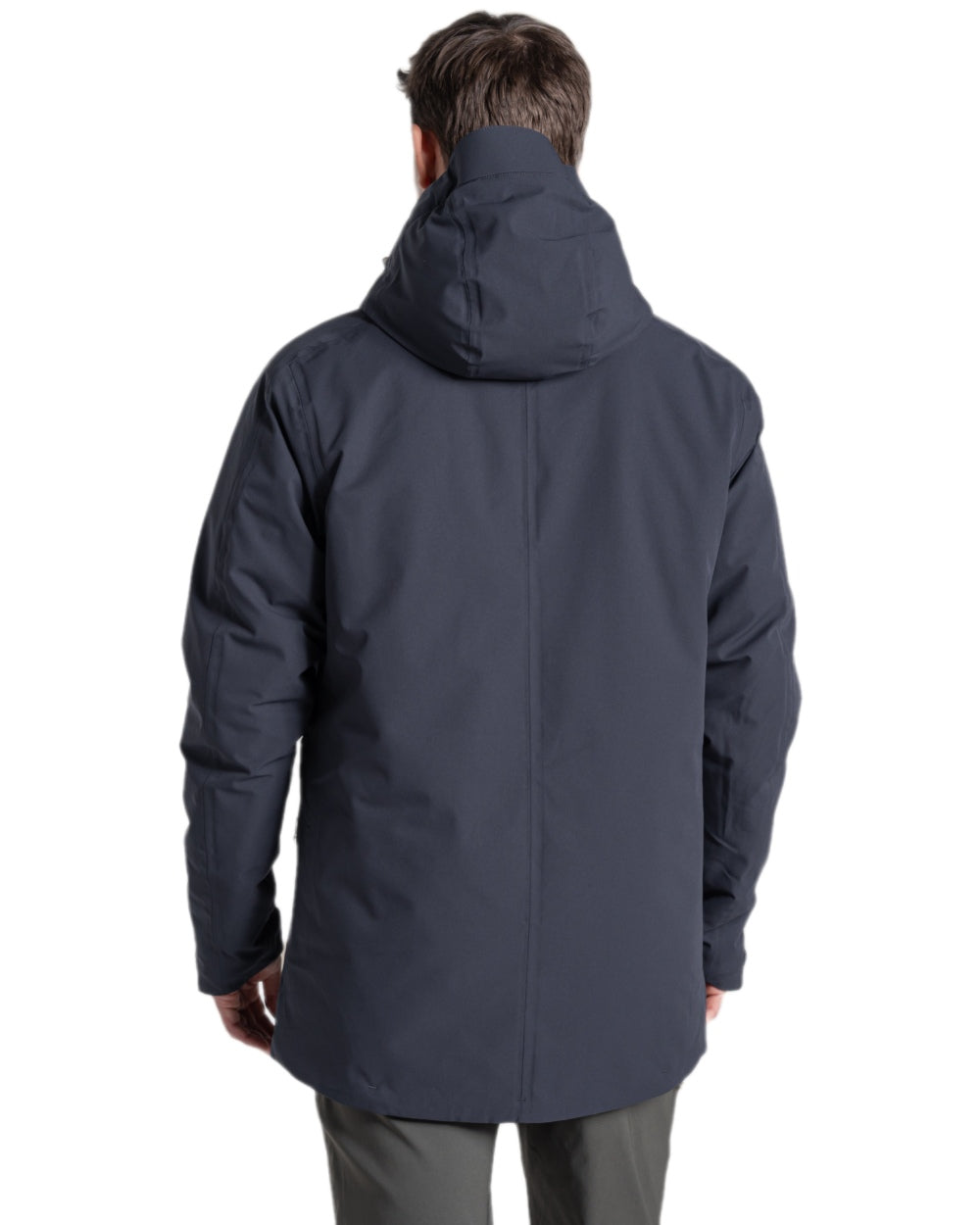 Dark Iron Coloured Craghoppers Mens Lorton Thermic Jacket on white background