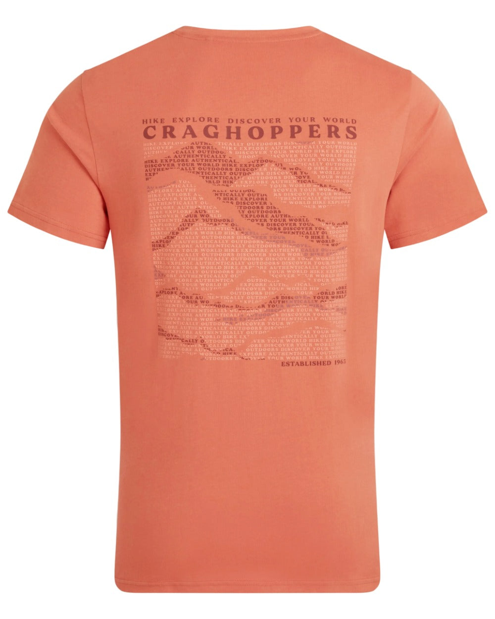 Sahara Coloured Craghoppers Mens Lucent II Short Sleeved T-Shirt on White Background