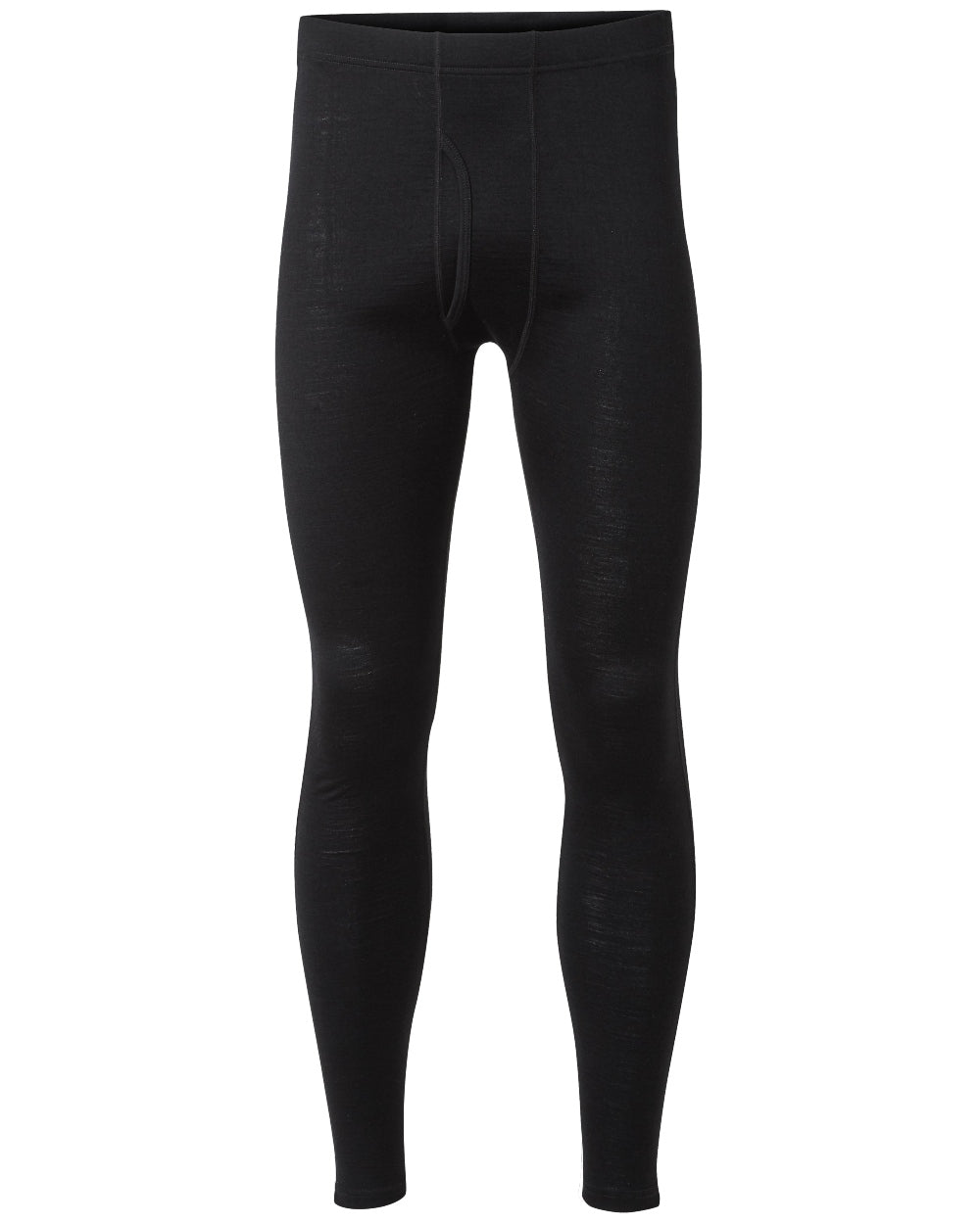 Black coloured Craghoppers Mens Merino Baselayer Leggings on white background