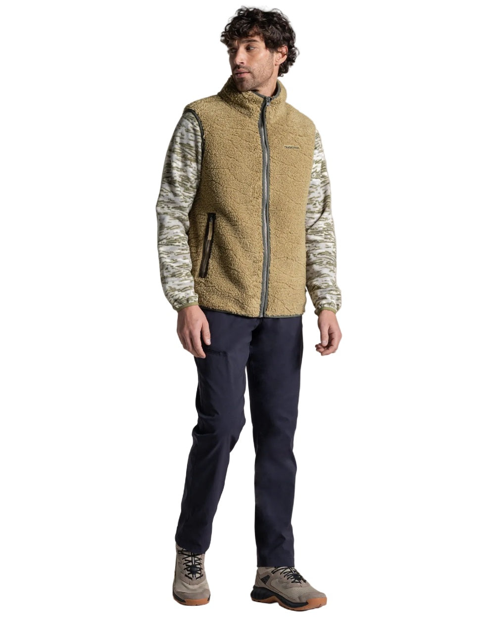 Cardamon coloured Craghoppers Mens National Trust Harome Gilet on white background