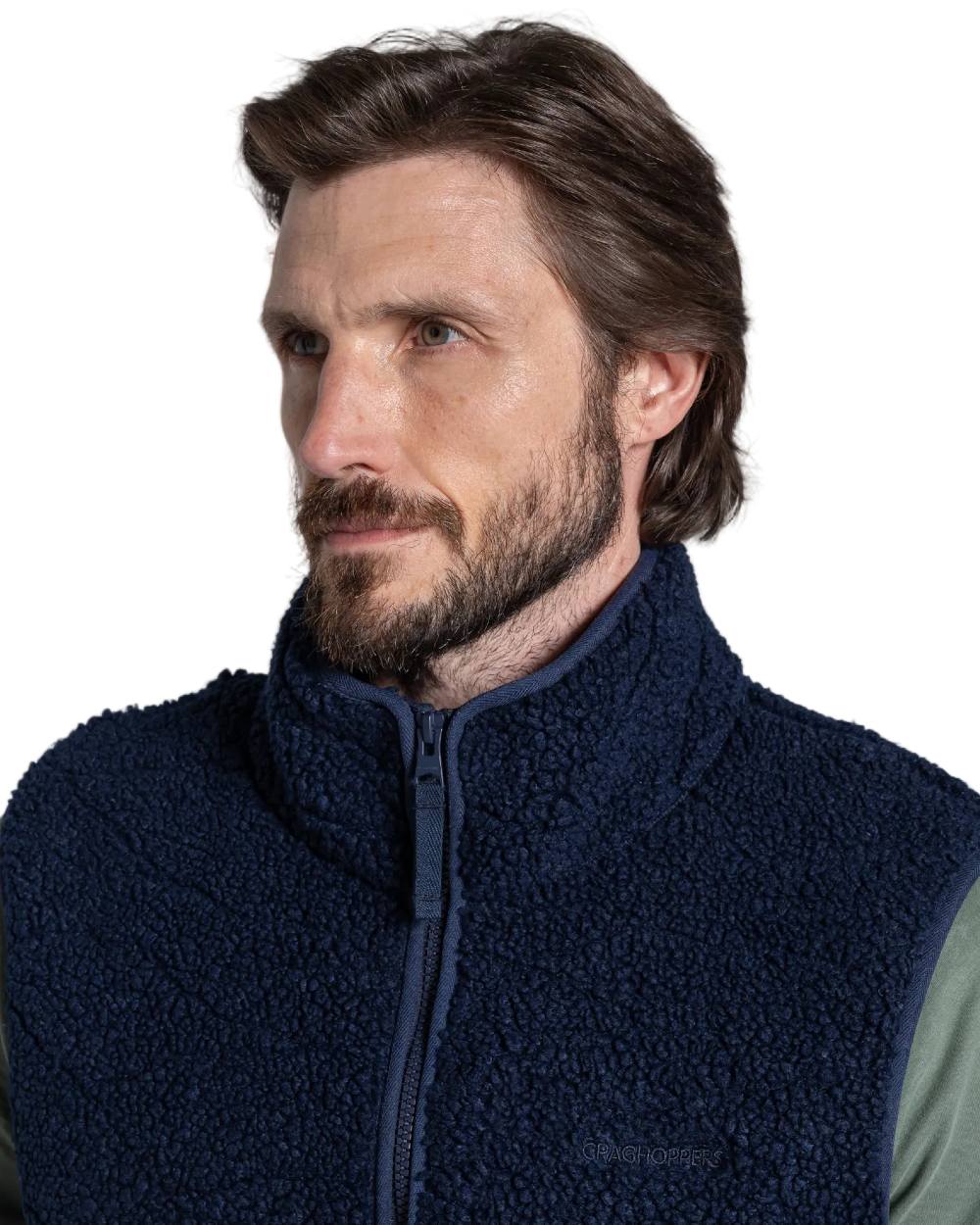 Blue Navy coloured Craghoppers Mens National Trust Lathkill Vest on white background