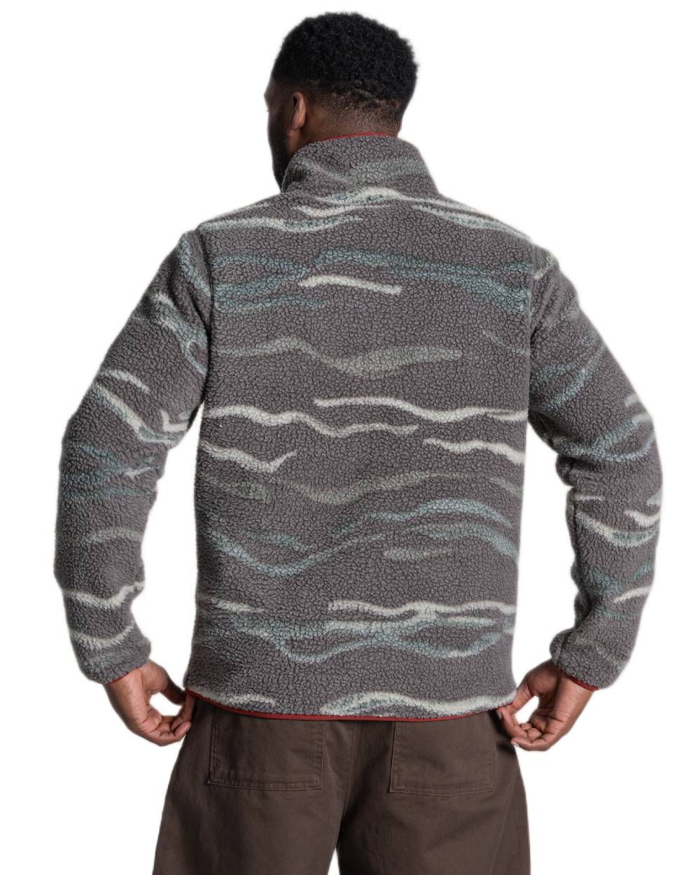 Lagano Green coloured Craghoppers Mens National Trust Rawthey Half Zip Fleece on white background