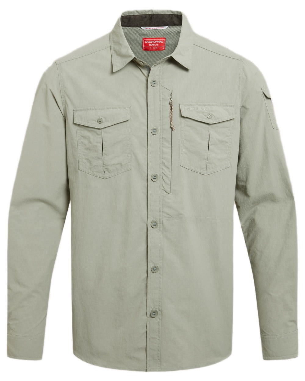 Bayleaf Craghoppers Mens NosiLife Adventure Long Sleeved Shirt III on white background