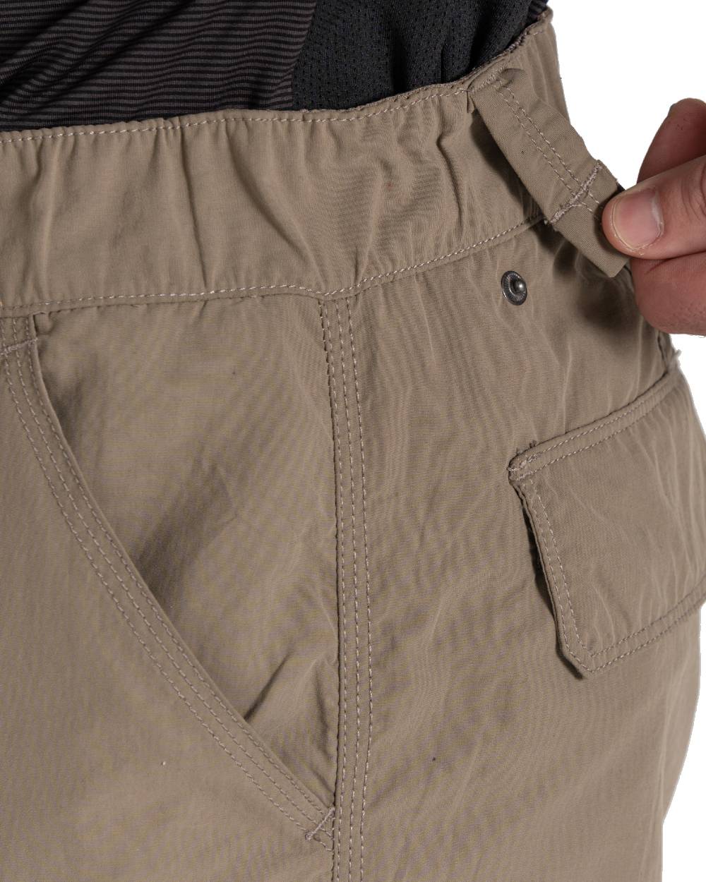 Pebble coloured Craghoppers Mens NosiLife Cargo Trouser III on white background