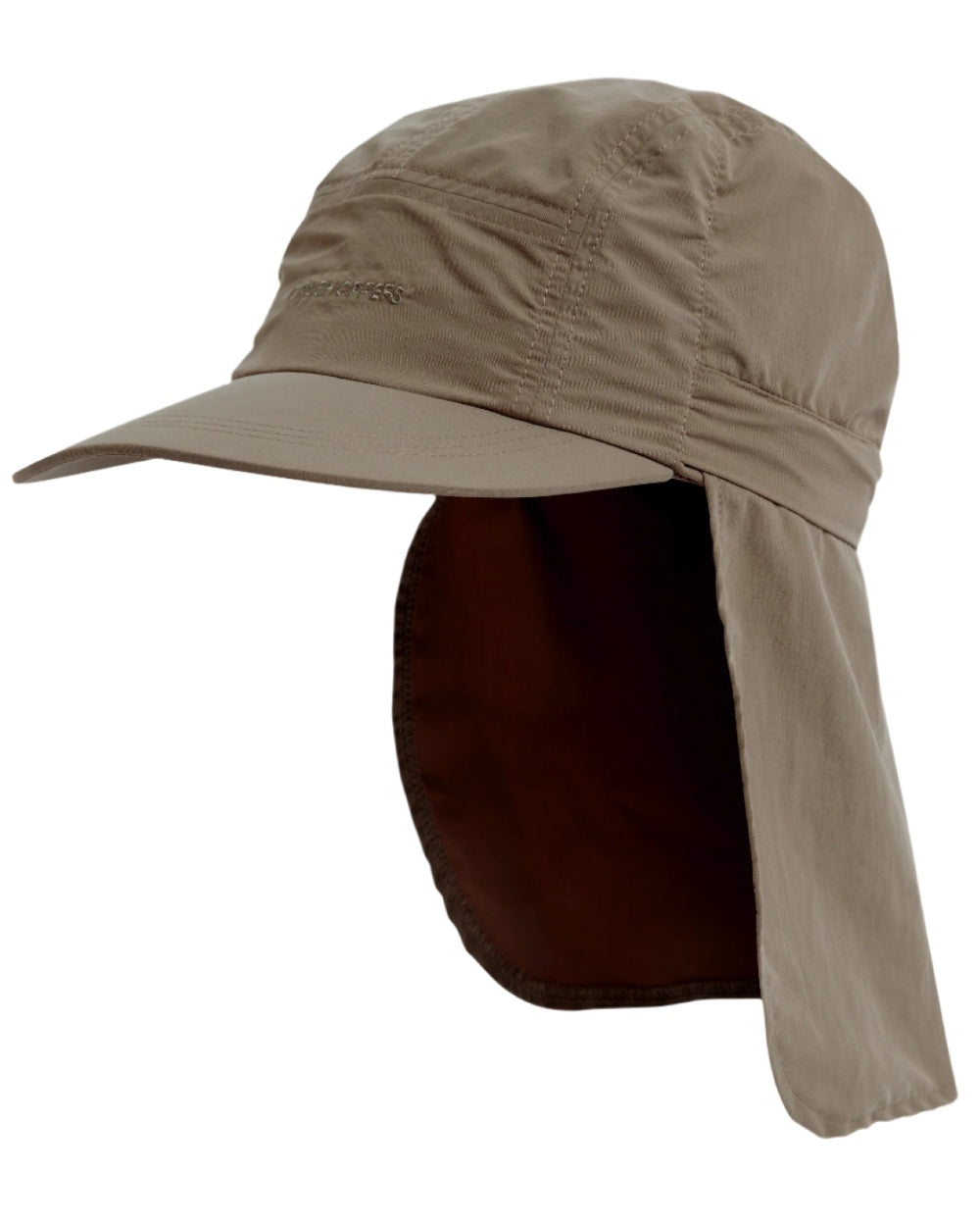 Pebble coloured Craghoppers Mens NosiLife Desert Hat III on white background