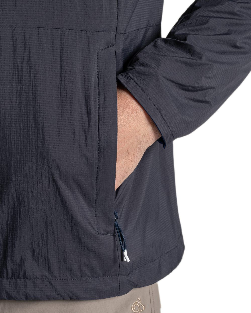 Dark Iron coloured Craghoppers Mens NosiLife Driver Jacket on white background