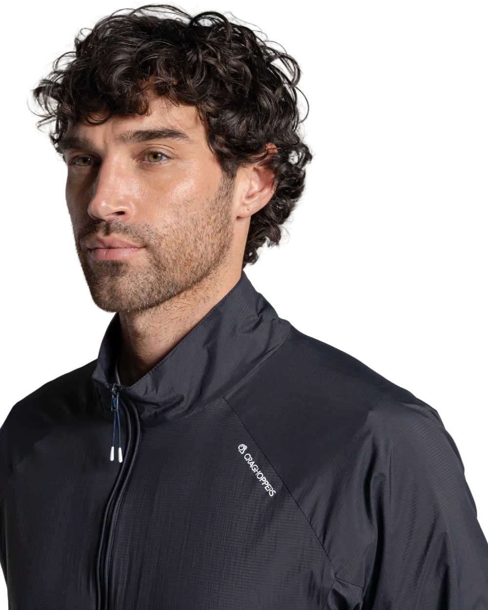 Dark Iron coloured Craghoppers Mens NosiLife Driver Jacket on white background