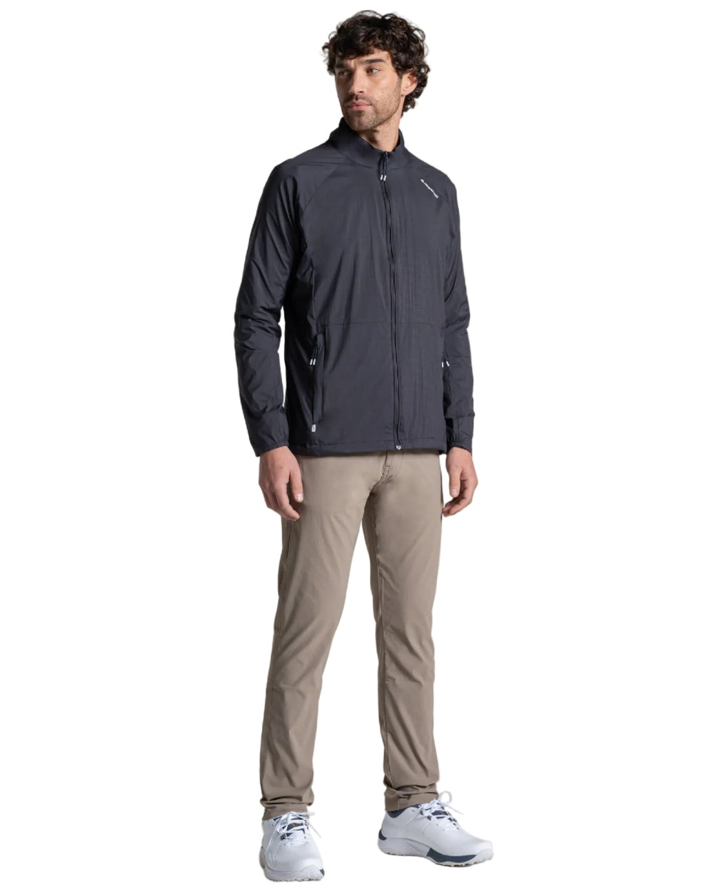 Dark Iron coloured Craghoppers Mens NosiLife Driver Jacket on white background
