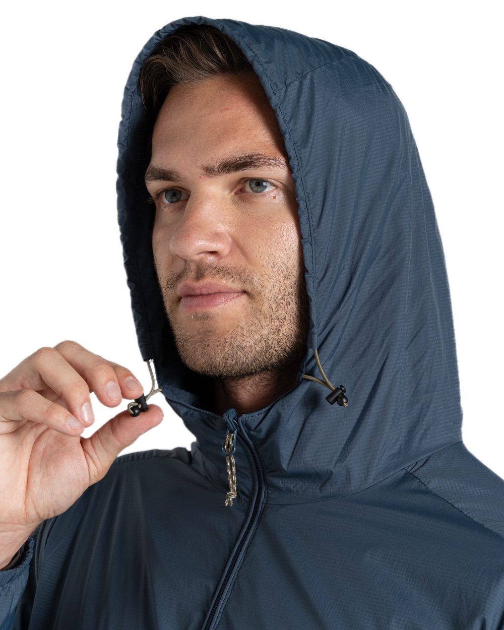 Blue Stone coloured Craghoppers Mens NosiLife Ovis Reversible Jacket on white background