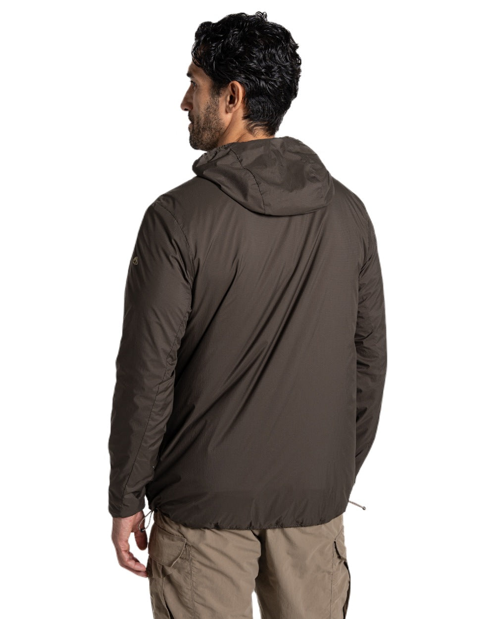 Woodland Green Earthenware coloured Craghoppers Mens NosiLife Ovis Reversible Jacket on white background