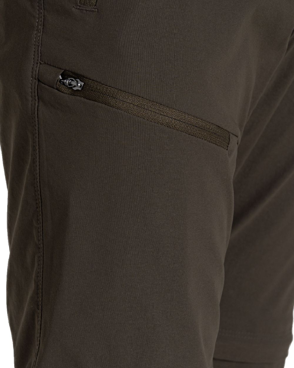 Woodland Green coloured Craghoppers Mens NosiLife Pro Convertible Trouser III on white background