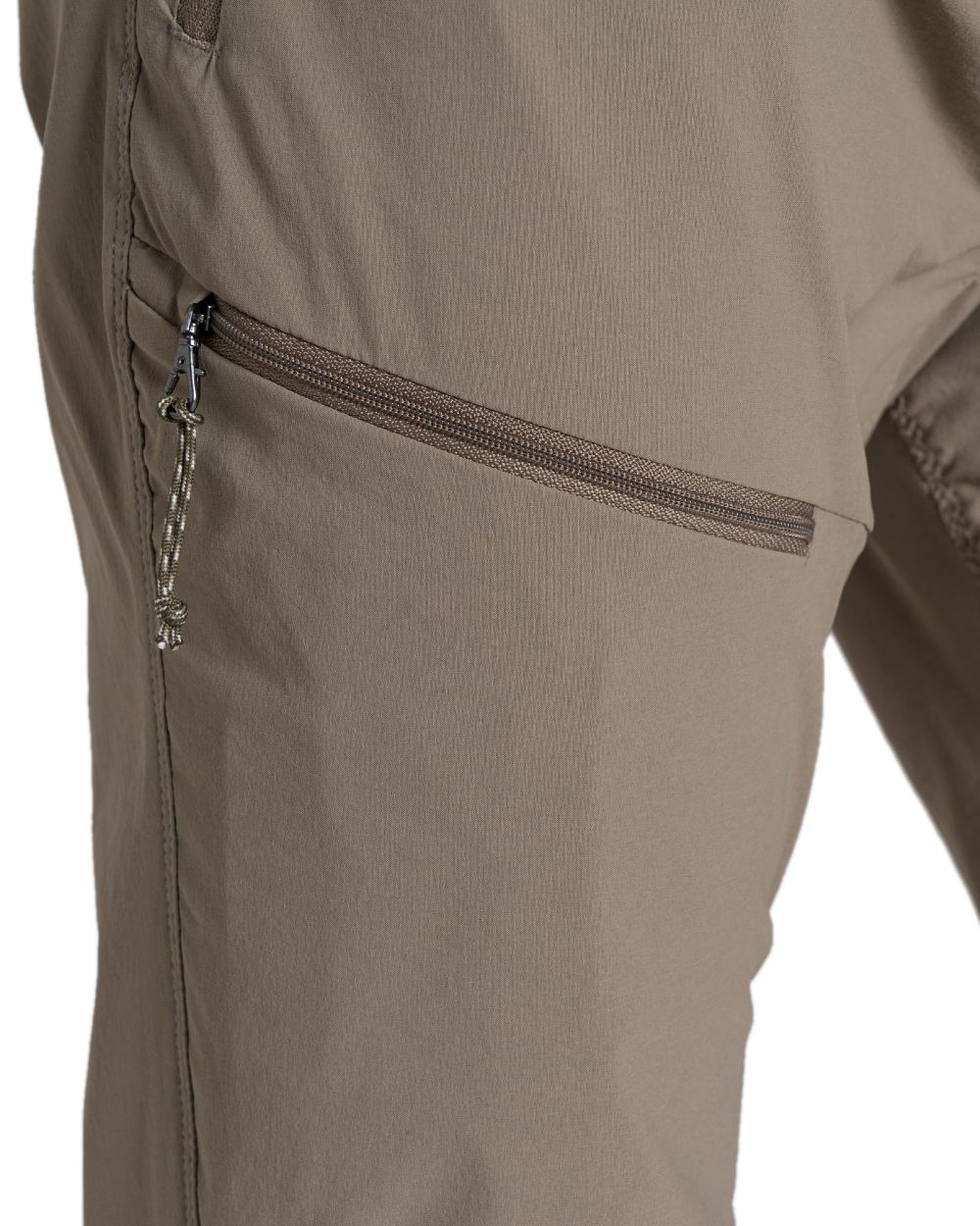Pebble coloured Craghoppers Mens NosiLife Pro Trouser III on white background