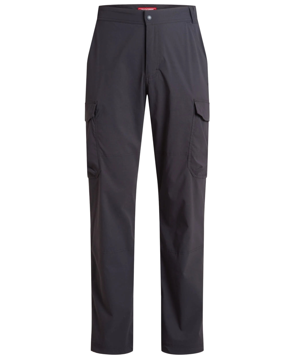 Dark Iron coloured Craghoppers Mens NosiLife Rif Stretch Cargo Trousers on white background
