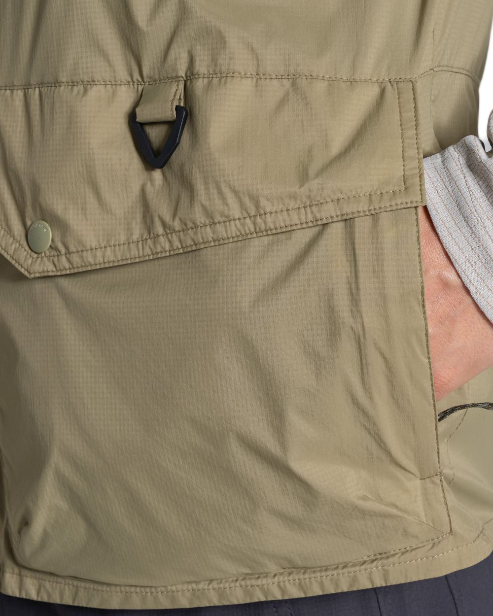 Cardamon coloured Craghoppers Mens NosiLife Sebou Gilet on white background