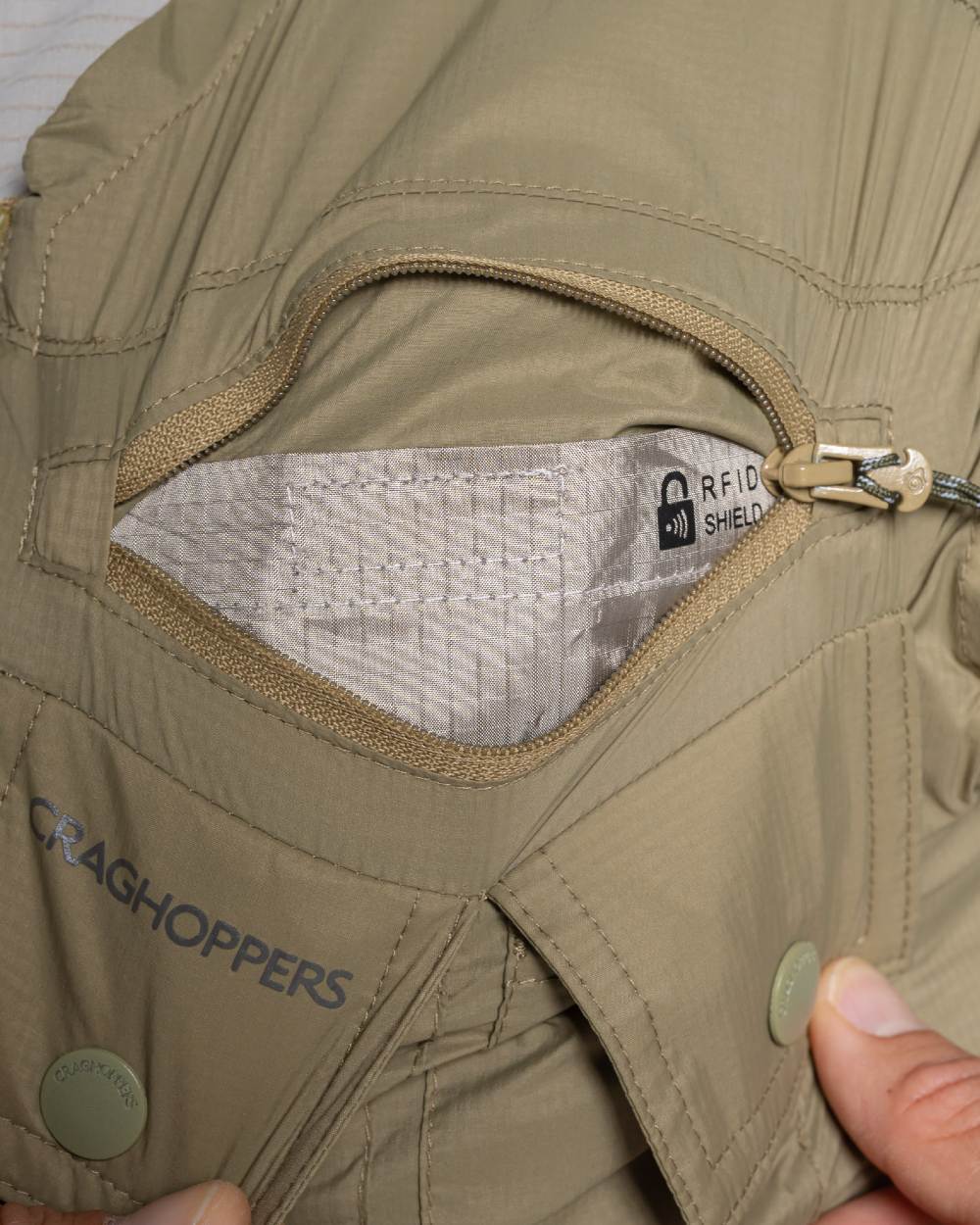 Cardamon coloured Craghoppers Mens NosiLife Sebou Gilet on white background