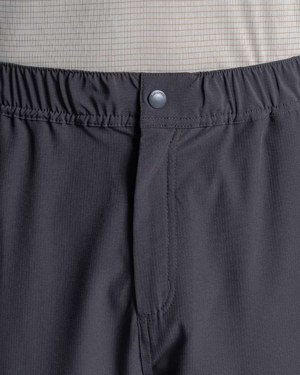 Dark Iron coloured Craghoppers Mens NosiLife Socco Trousers on white background