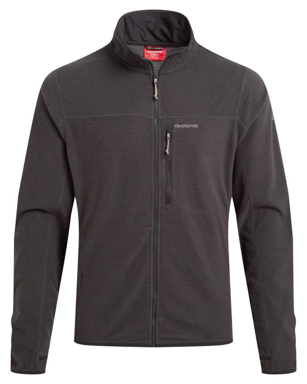 Black Pepper coloured Craghoppers Mens NosiLife Spry Jacket on white background