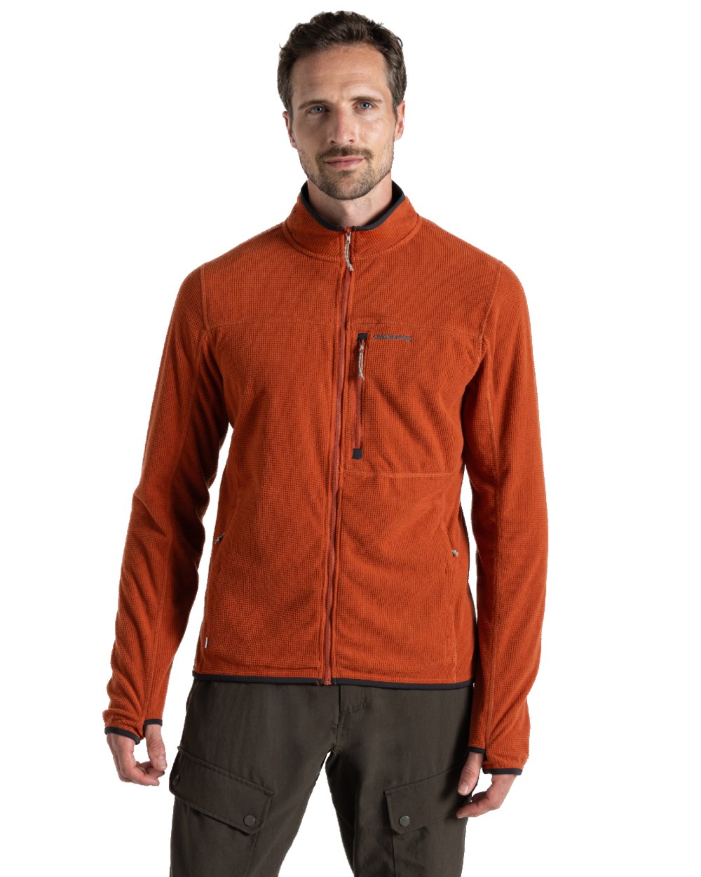 Red Beach coloured Craghoppers Mens NosiLife Spry Jacket Red Beach on white background